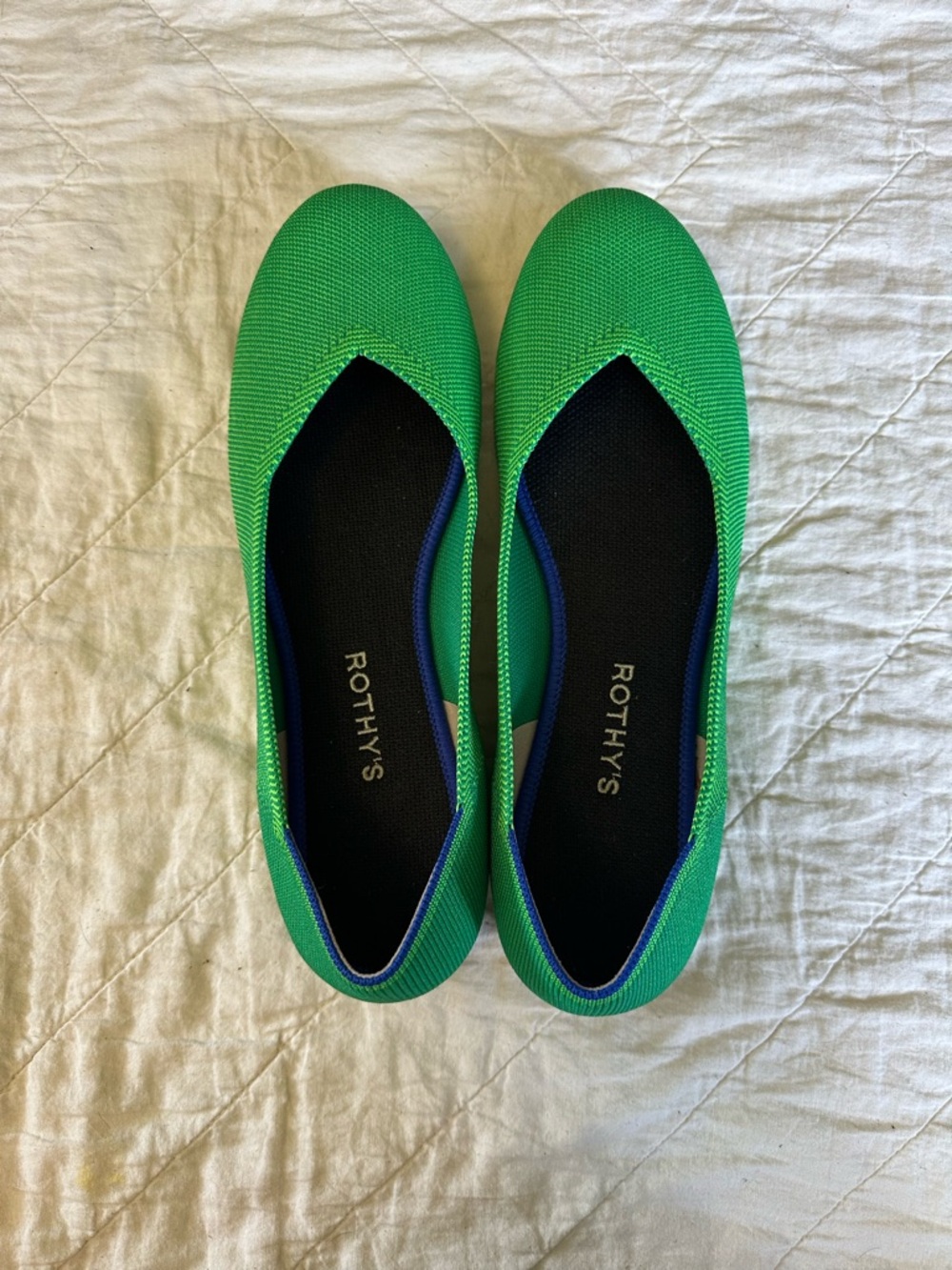 Rothy's Jellybean Green Ballet Flats
